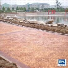 邳州藝術(shù)壓模地坪 仿石材彩磚，美觀耐用可上車